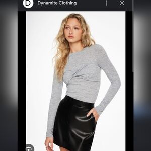 Black Leather Mini Skirt